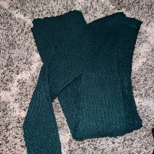 green cardigan